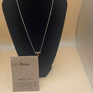 Aries Zodiac Necklace | Gold Chain | Astrology Jewelry | Gift Ready